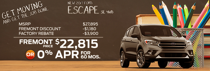New 2017 Ford Escape SE 4WD
