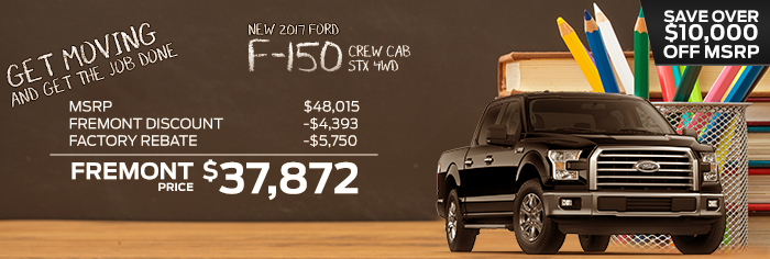NEW 2017 Ford F-150 Crew Cab STX 4WD