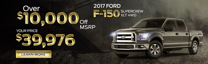 New 2017 Ford F-150 SuperCrew XLT 4WD 