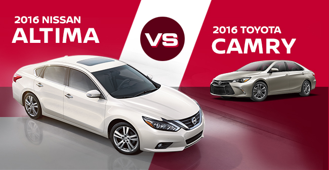 2016 Nissan Altima vs 2016 Toyota Camry