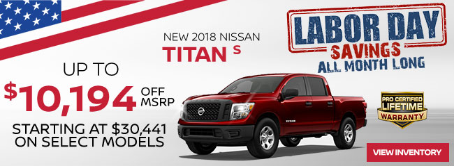 New 2018 Nissan Titan S