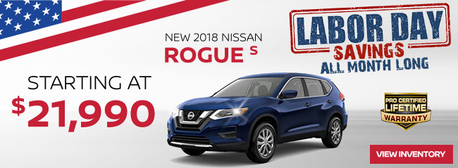 New 2018 Nissan Rogue S