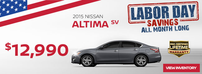 Used 2015 Nissan Altima SV