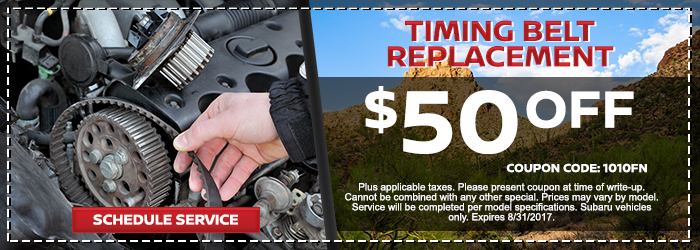 Timing Belt Replacement
$50 Off! 