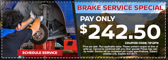 Brake Service Special
Pay Only $242.50
