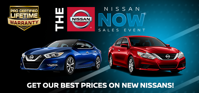 The Nissan Now Sales Event Is On