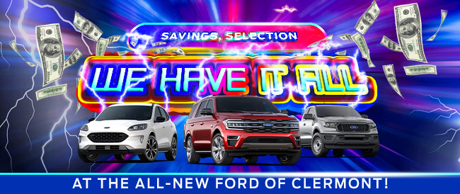 Special promotional offer from Ford of Clermont