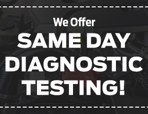 we offer the same day diagnostic testing