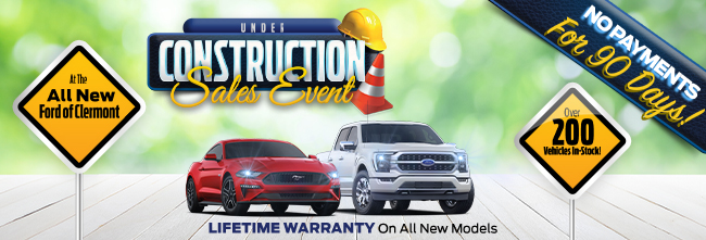 Under Construction sales event