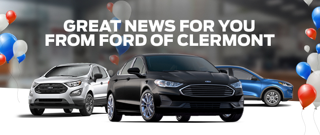 Great news for you from Ford of Clermont