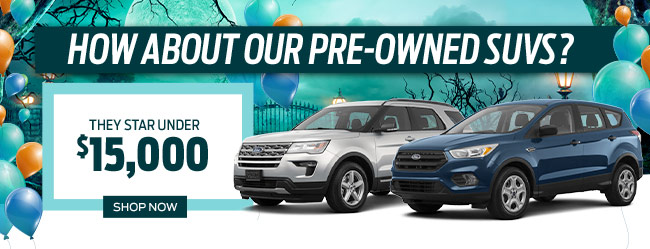 Pre-owned SUVs starting under 15k