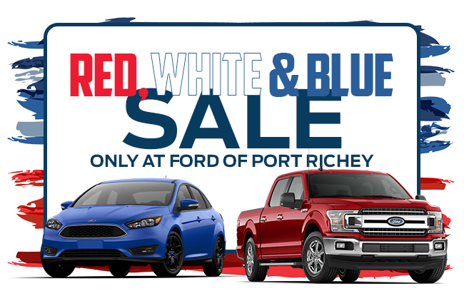 Red, White, & Blue Sale Only At Ford of Port Richey
