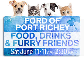 Ford of Port Richey. Food, Drinks, & Furry Friends.