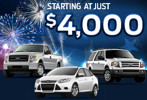 Used cars starting at just $4,000!