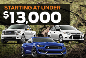 Ford Certified Pre-Owned Starting at under $13,000