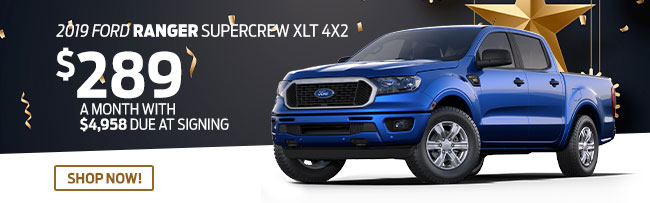 New 2019 Ford Ranger SuperCrew XLT 4x2