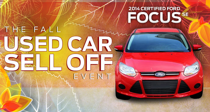 The Fall Use Car Sell Off Event!
