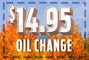 $14.95 Oil Change