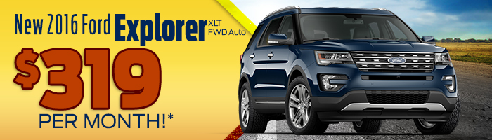 New 2016 Ford Explorer XLT FWD Auto