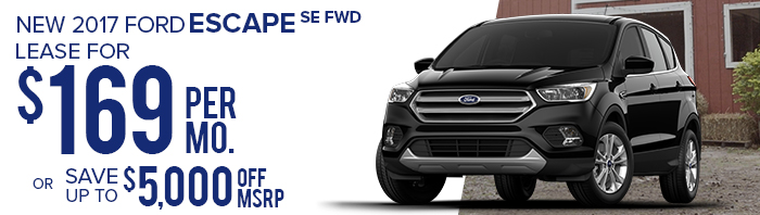 New 2017 Ford Escape SE FWD