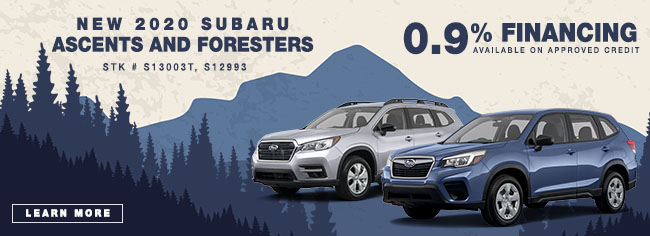 2020 Subaru Ascents and Foresters