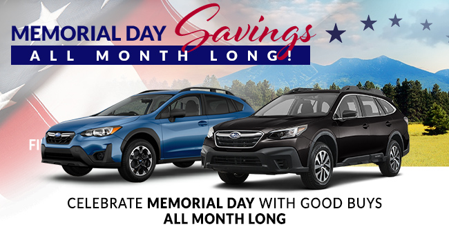 Celebrate Memorial Day With Good Buys All Month Long