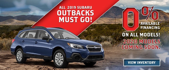 All 2019 Subaru Outbacks Must Go!