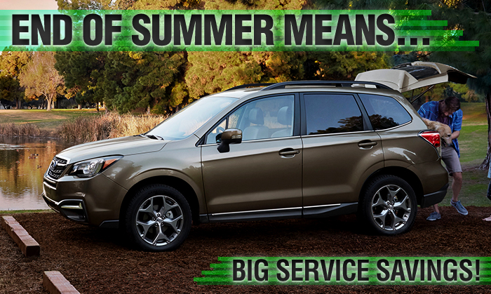 End Of Summer Means Big Service Savings!