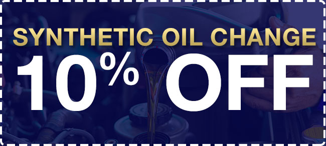 10% Off Synthetic Oil Change