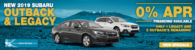 2019 Subaru Outback and Legacy Models