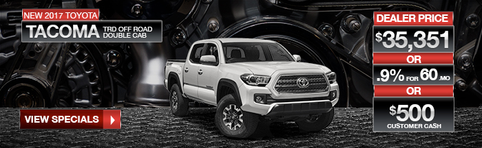 New 2017 Toyota Tacoma TRD Off Road Double Cab 
