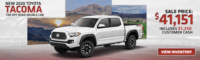 New 2020 Toyota Tacoma TRD Off Road Double Cab