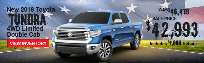 New 2018 Toyota Tundra 4WD Limited Double Cab