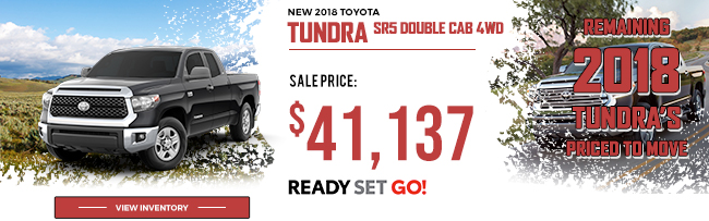New 2018 Toyota Tundra SR5 Double Cab 4WD