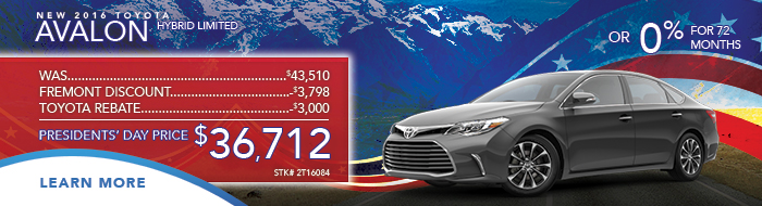 New 2016 Toyota Avalon Hybrid Limited