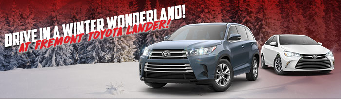 Drive In A Winter Wonderland! At Fremont Toyota Lander!