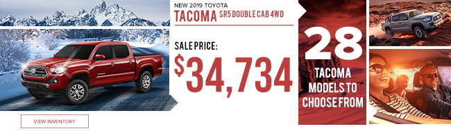New 2019 Toyota Tacoma SR5 Double Cab 4WD