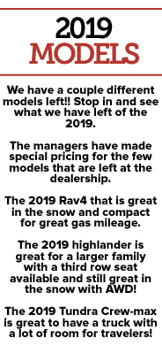 2019 Models