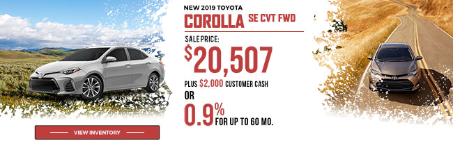 2019 Toyota Corolla SE CVT FWD