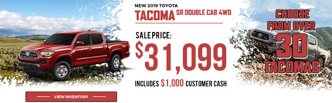 New 2019 Toyota Tacoma SR Double Cab 4WD