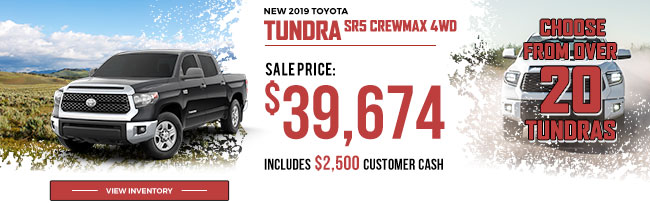New 2019 Toyota Tundra SR5 CrewMax 4WD