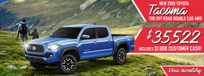 New 2019 Toyota Tacoma TRD Off Road Double Cab 4WD
