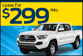 2016 Toyota Tacoma TRD OFF-ROAD
Lease For $299 A Month