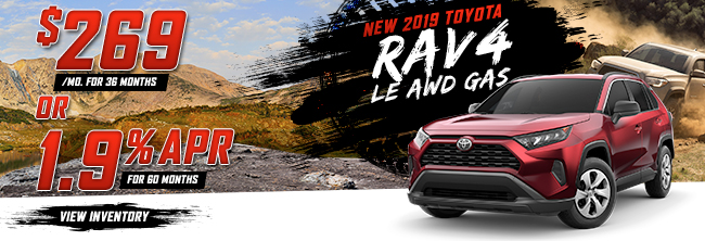 New 2019 Toyota RAV4 LE AWD Gas