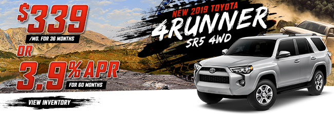 New 2019 Toyota 4Runner SR5 4WD