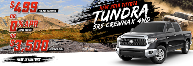 New 2019 Toyota Tundra SR5 CrewMax 4WD