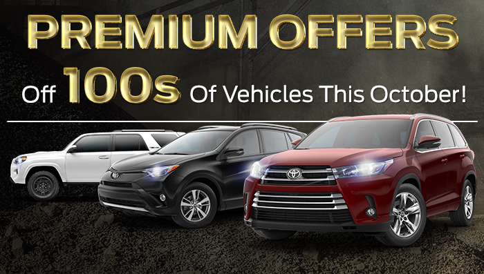 Premium Offers off 100's of Vehicles This October