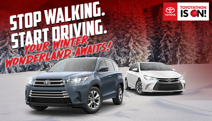 Stop Walking. Start Driving. Your Winter Wonderland Awaits!