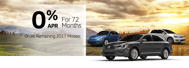 0% APR for 72 Months On All Remaining 2017 Models