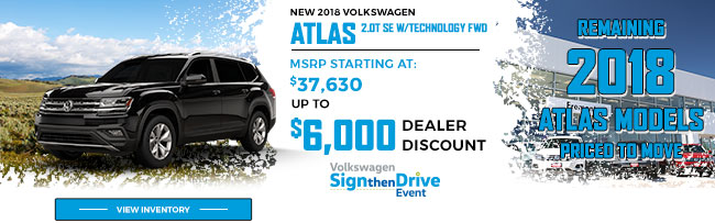 NEW 2018 Volkswagen Atlas 2.0T SE w/ Technology FWD